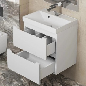 Тумба под раковину Uperwood Tanos 50 см, подвесная, белая матовая в Полевском - polevskoy.mebel24.online | фото 3
