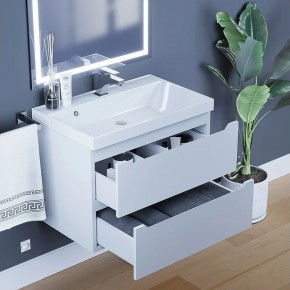 Тумба под раковину Uperwood Tanos 70 см, подвесная, белая матовая в Полевском - polevskoy.mebel24.online | фото 2