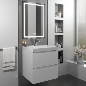 Тумба с раковиной Uperwood Tanos 50 см, подвесная, белая матовая в Полевском - polevskoy.mebel24.online | фото