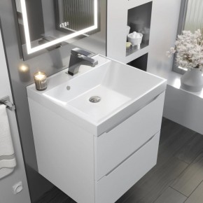 Тумба с раковиной Uperwood Tanos 50 см, подвесная, белая матовая в Полевском - polevskoy.mebel24.online | фото 9