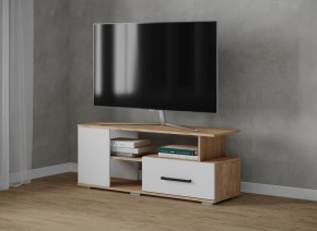 Тумба ТВ Парус-4 Дуб крафт золотой/Белый в Полевском - polevskoy.mebel24.online | фото