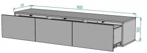 ТВ тумба подвесная TV80 (3 ящика) в Полевском - polevskoy.mebel24.online | фото 2